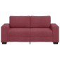 vidaXL Διθέσιος Καναπές Κόκκινος 180x77x82 εκ. Ύφασμα