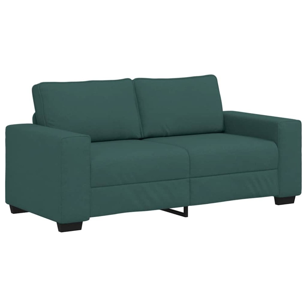 vidaXL Διθέσιος Καναπές Σκούρο Πράσινο 180x77x82 εκ. Ύφασμα