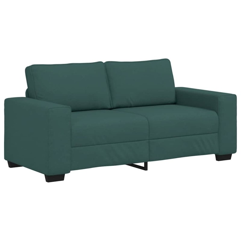 vidaXL Διθέσιος Καναπές Σκούρο Πράσινο 180x77x82 εκ. Ύφασμα