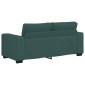 vidaXL Διθέσιος Καναπές Σκούρο Πράσινο 180x77x82 εκ. Ύφασμα