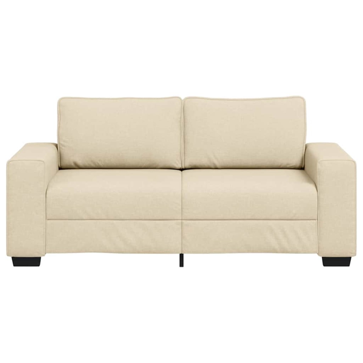 vidaXL Διθέσιος Καναπές Κρεμ 180x77x82 εκ. Ύφασμα