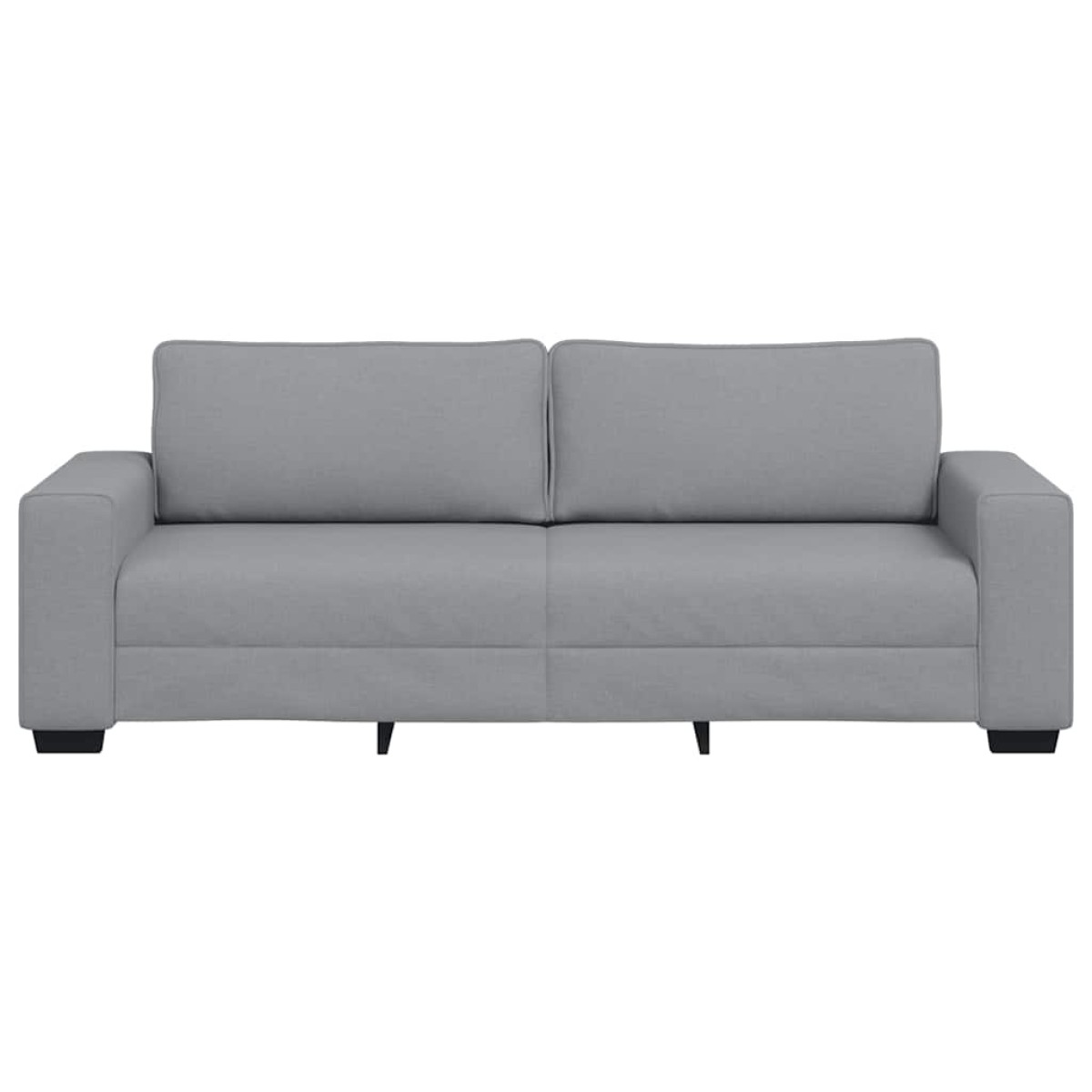 vidaXL Τριθέσιος Καναπές Ανοιχτό Γκρι 220x77x82 εκ. Ύφασμα