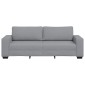 vidaXL Τριθέσιος Καναπές Ανοιχτό Γκρι 220x77x82 εκ. Ύφασμα