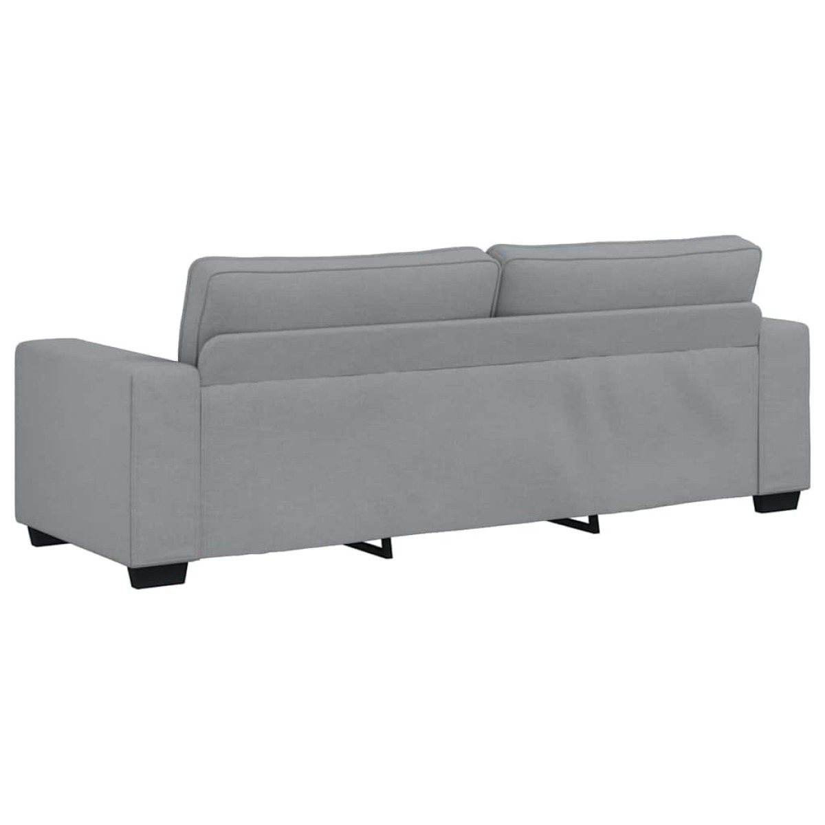 vidaXL Τριθέσιος Καναπές Ανοιχτό Γκρι 220x77x82 εκ. Ύφασμα