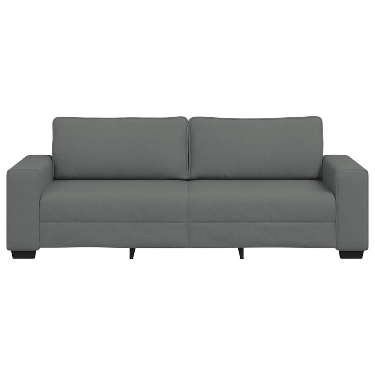 vidaXL Τριθέσιος Καναπές Σκούρο Γκρι 220x77x82 εκ. Ύφασμα