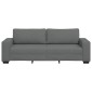 vidaXL Τριθέσιος Καναπές Σκούρο Γκρι 220x77x82 εκ. Ύφασμα