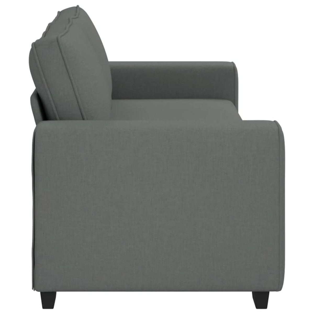 vidaXL Τριθέσιος Καναπές Σκούρο Γκρι 220x77x82 εκ. Ύφασμα