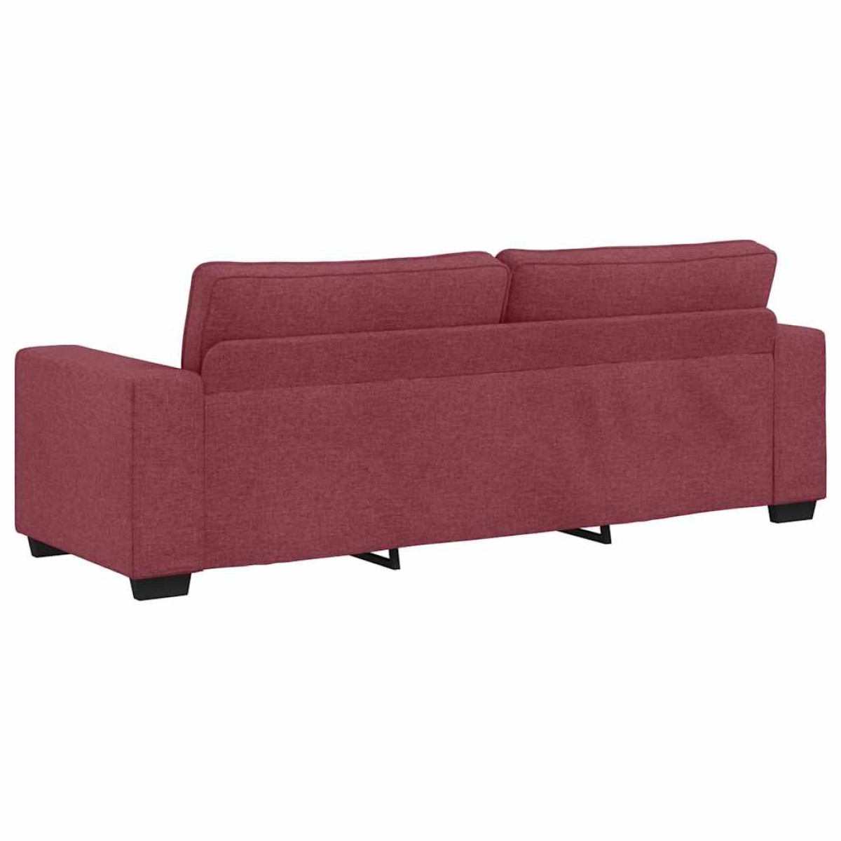 vidaXL Τριθέσιος Καναπές Κόκκινος 220x77x82 εκ. Ύφασμα