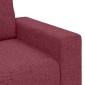 vidaXL Τριθέσιος Καναπές Κόκκινος 220x77x82 εκ. Ύφασμα