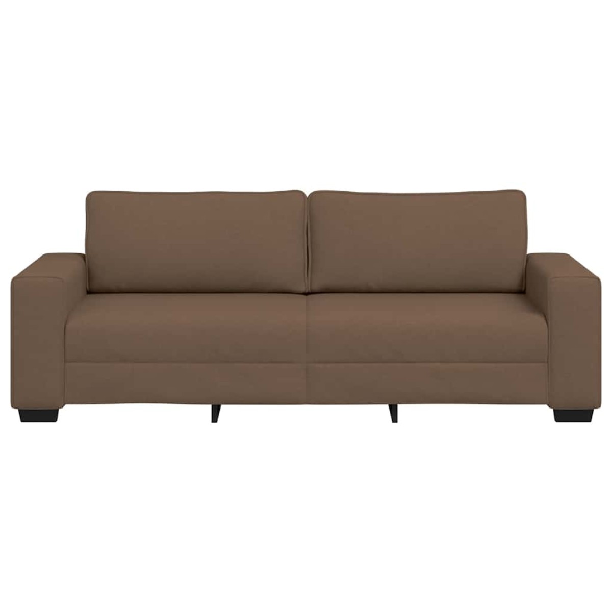 vidaXL Τριθέσιος Καναπές Καφέ 220x77x82 εκ. Ύφασμα