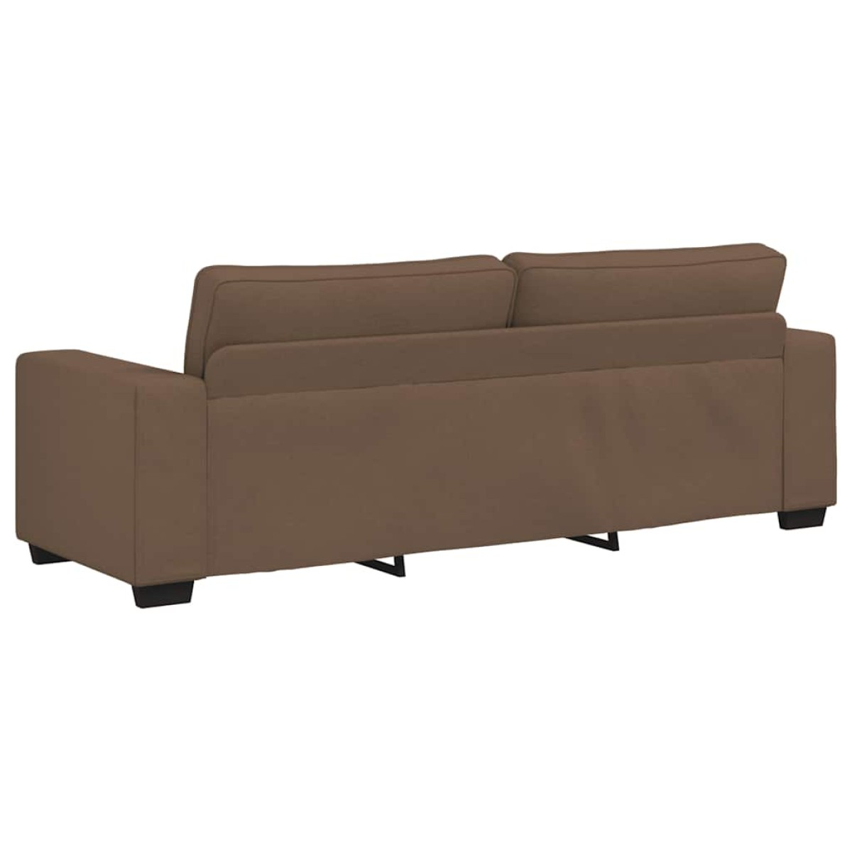 vidaXL Τριθέσιος Καναπές Καφέ 220x77x82 εκ. Ύφασμα