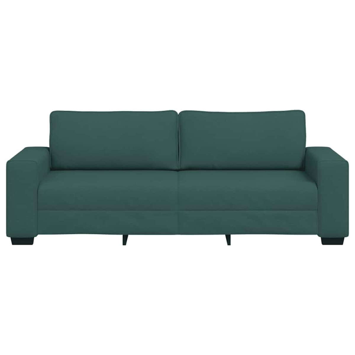 vidaXL Τριθέσιος Καναπές Σκούρο Πράσινο 220x77x82 εκ. Ύφασμα