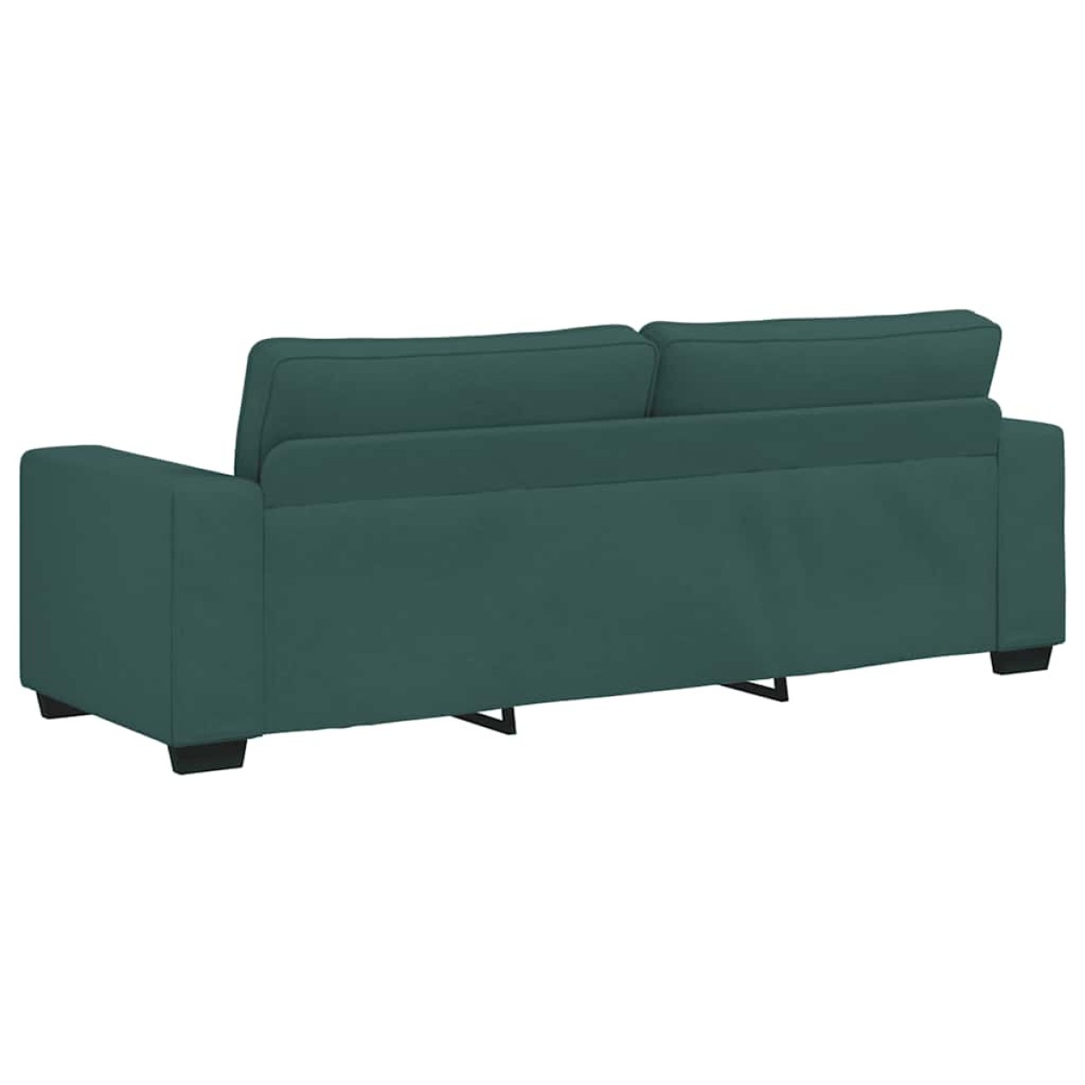 vidaXL Τριθέσιος Καναπές Σκούρο Πράσινο 220x77x82 εκ. Ύφασμα