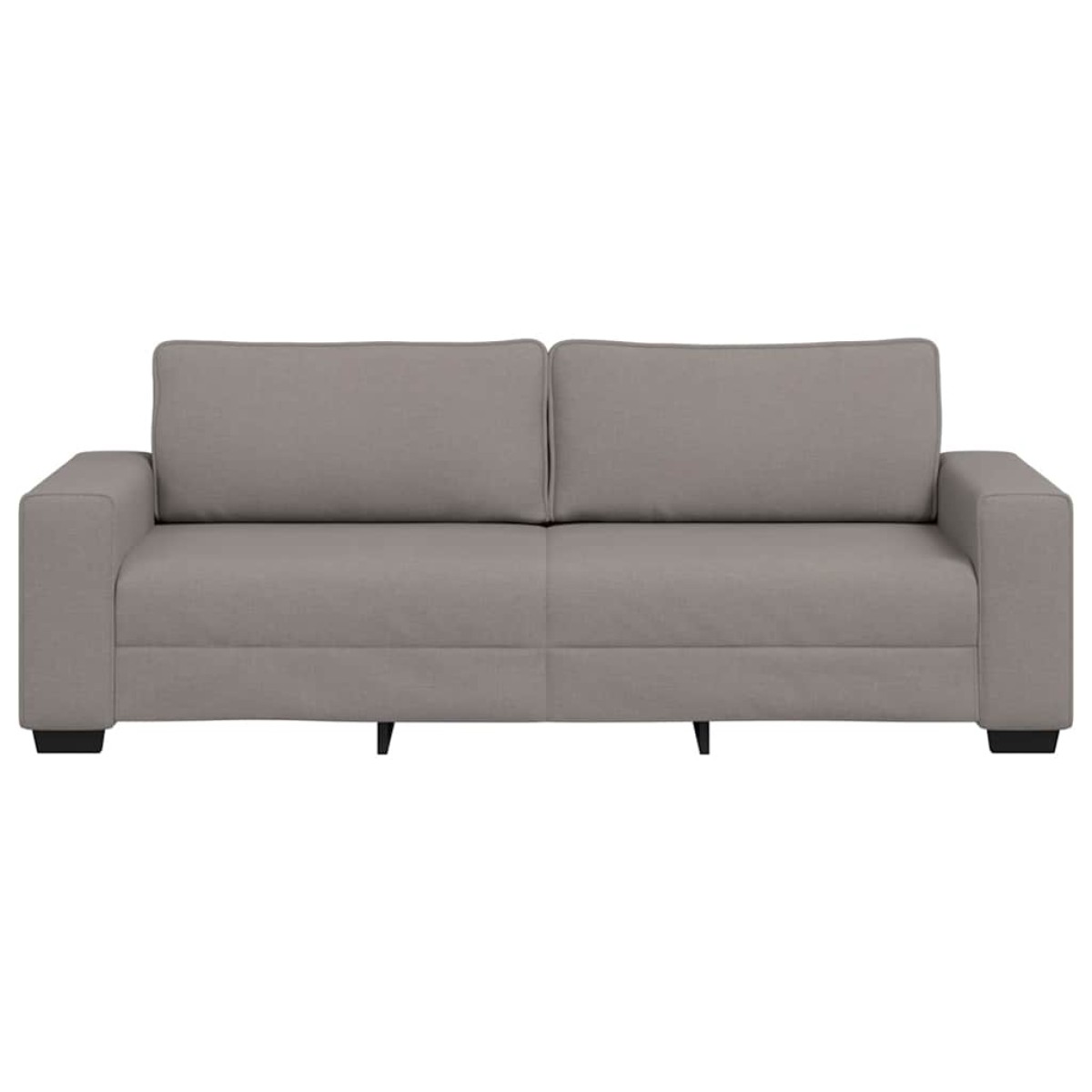 vidaXL Τριθέσιος Καναπές Μπεζ 220x77x82 εκ. Ύφασμα