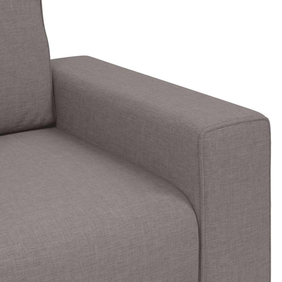 vidaXL Τριθέσιος Καναπές Μπεζ 220x77x82 εκ. Ύφασμα