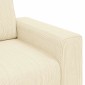 vidaXL Καναπές-Καρέκλα Μπεζ Ύφασμα Κοτλέ 100x77x82 εκ.