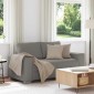 vidaXL Καναπές-Διθέσιος Ανοιχτό Γκρι 160 x 77 x 82 εκ. από Ύφασμα Κοτλέ