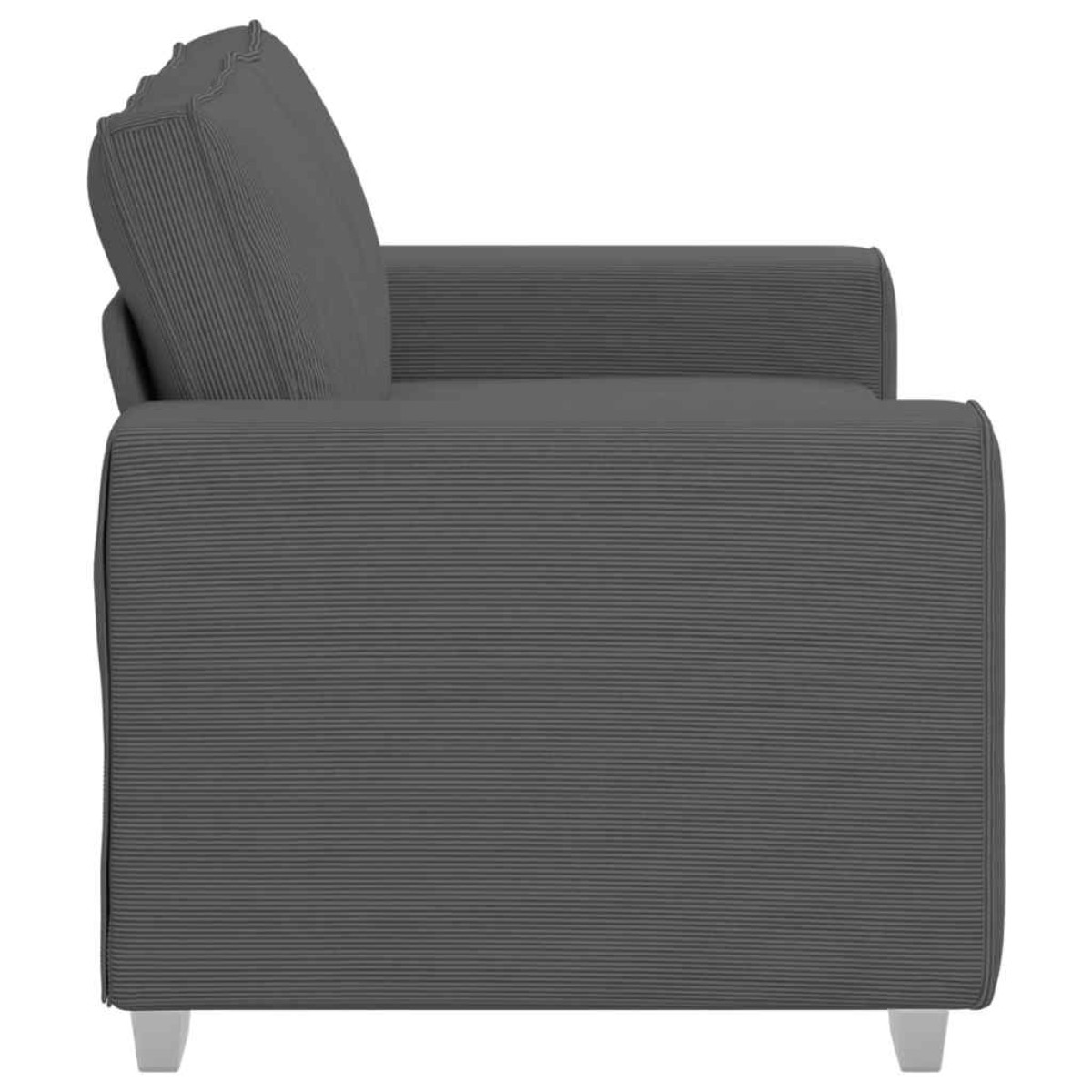 vidaXL Διθέσιος Καναπές-Σέτ Σκούρο Γκρι 160 x 77 x 82 εκ. από Ύφασμα Κοτλέ