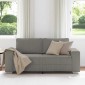vidaXL Καναπές-Διθέσιος Ανοιχτό Γκρι 180 x 77 x 82 εκ. από Ύφασμα Κοτλέ