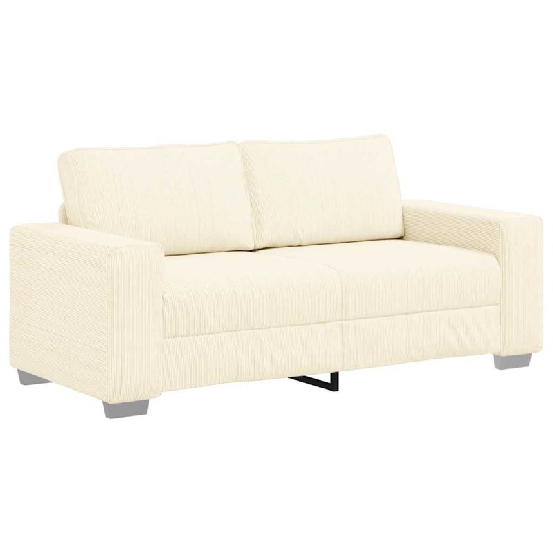 vidaXL Διθέσιος Καναπές-Διάδρομος Κρεμ 180x77x82 εκ. Ύφασμα Κοτλέ