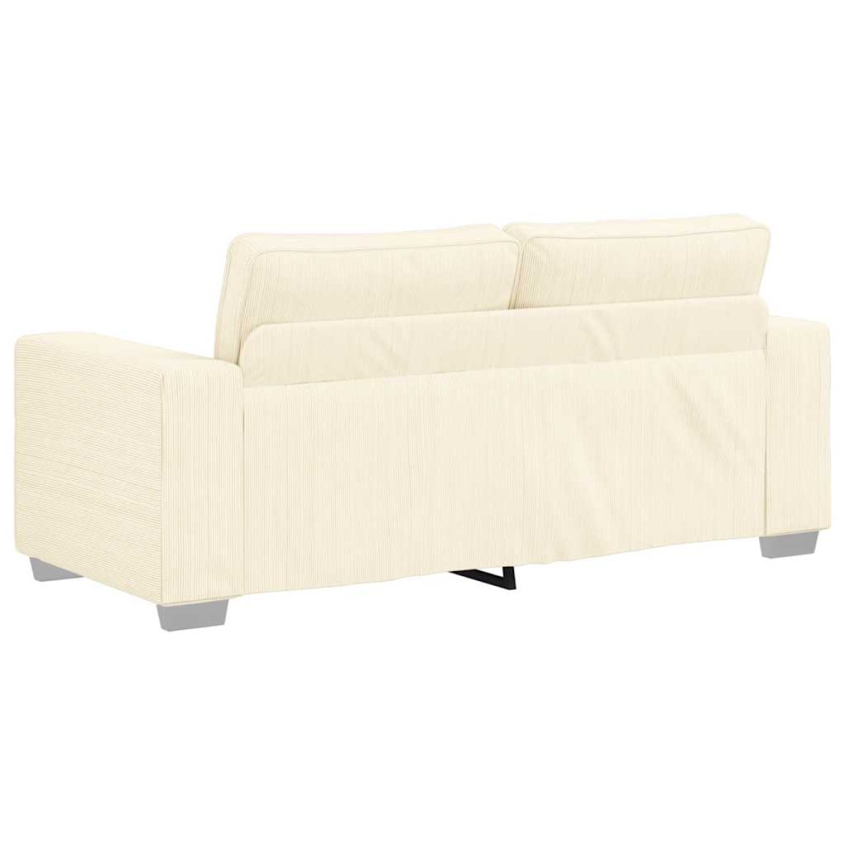 vidaXL Διθέσιος Καναπές-Διάδρομος Κρεμ 180x77x82 εκ. Ύφασμα Κοτλέ