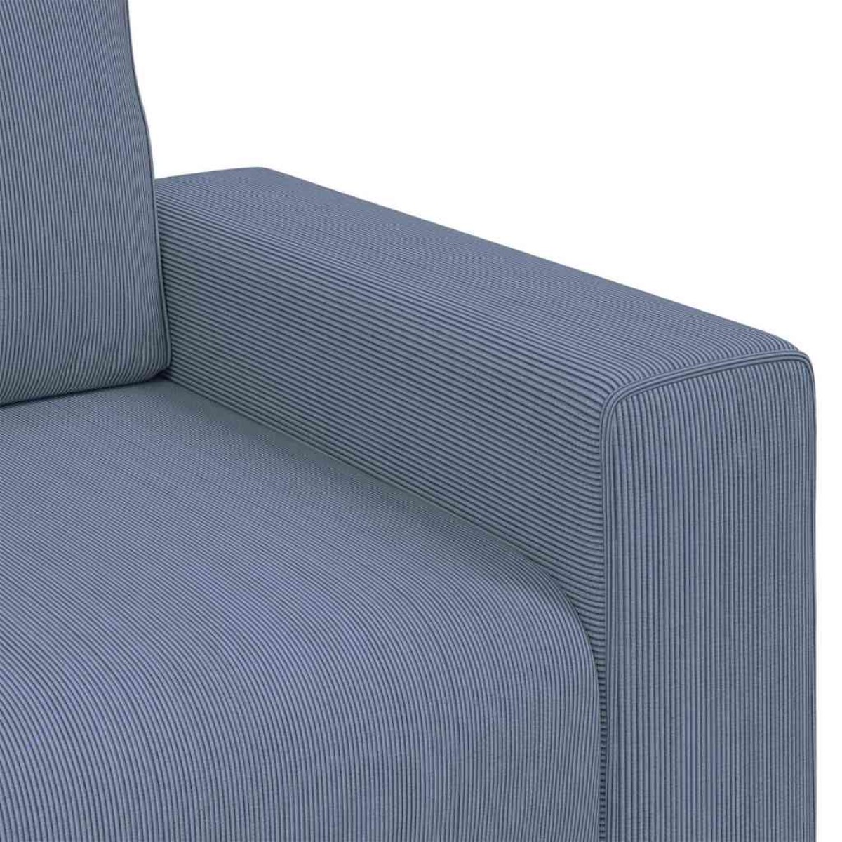 vidaXL Διθέσιος Καναπές-Ρολόι Μπλε 180 x 77 x 82 εκ. από Ύφασμα Κοτλέ