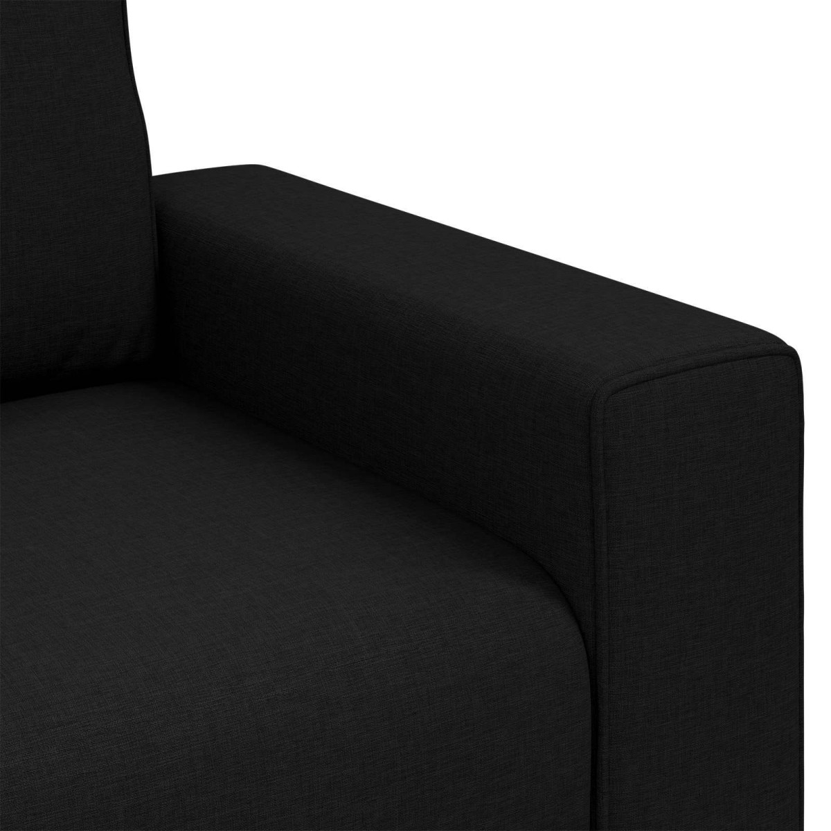 vidaXL Καθίσμα Σαλονιού Μαύρο 100 cm ύφασμα