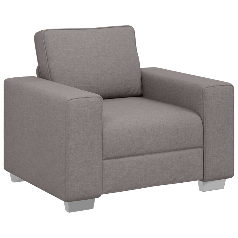 vidaXL Καθίσμα Σαλονιού Taupe 100 cm ύφασμα