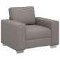 vidaXL Καθίσμα Σαλονιού Taupe 100 cm ύφασμα