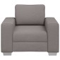 vidaXL Καθίσμα Σαλονιού Taupe 100 cm ύφασμα