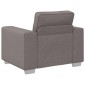 vidaXL Καθίσμα Σαλονιού Taupe 100 cm ύφασμα