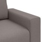 vidaXL Καθίσμα Σαλονιού Taupe 100 cm ύφασμα
