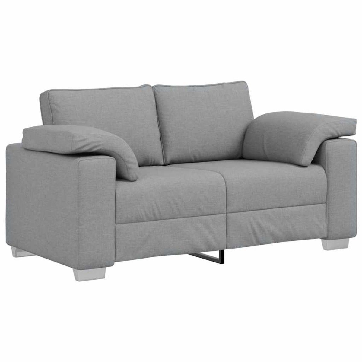 vidaXL Διθέσιος καναπές Ανοιχτό γκρι 160 cm ύφασμα
