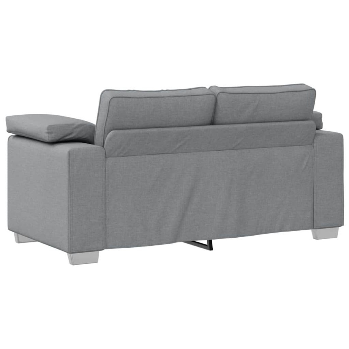 vidaXL Διθέσιος καναπές Ανοιχτό γκρι 160 cm ύφασμα