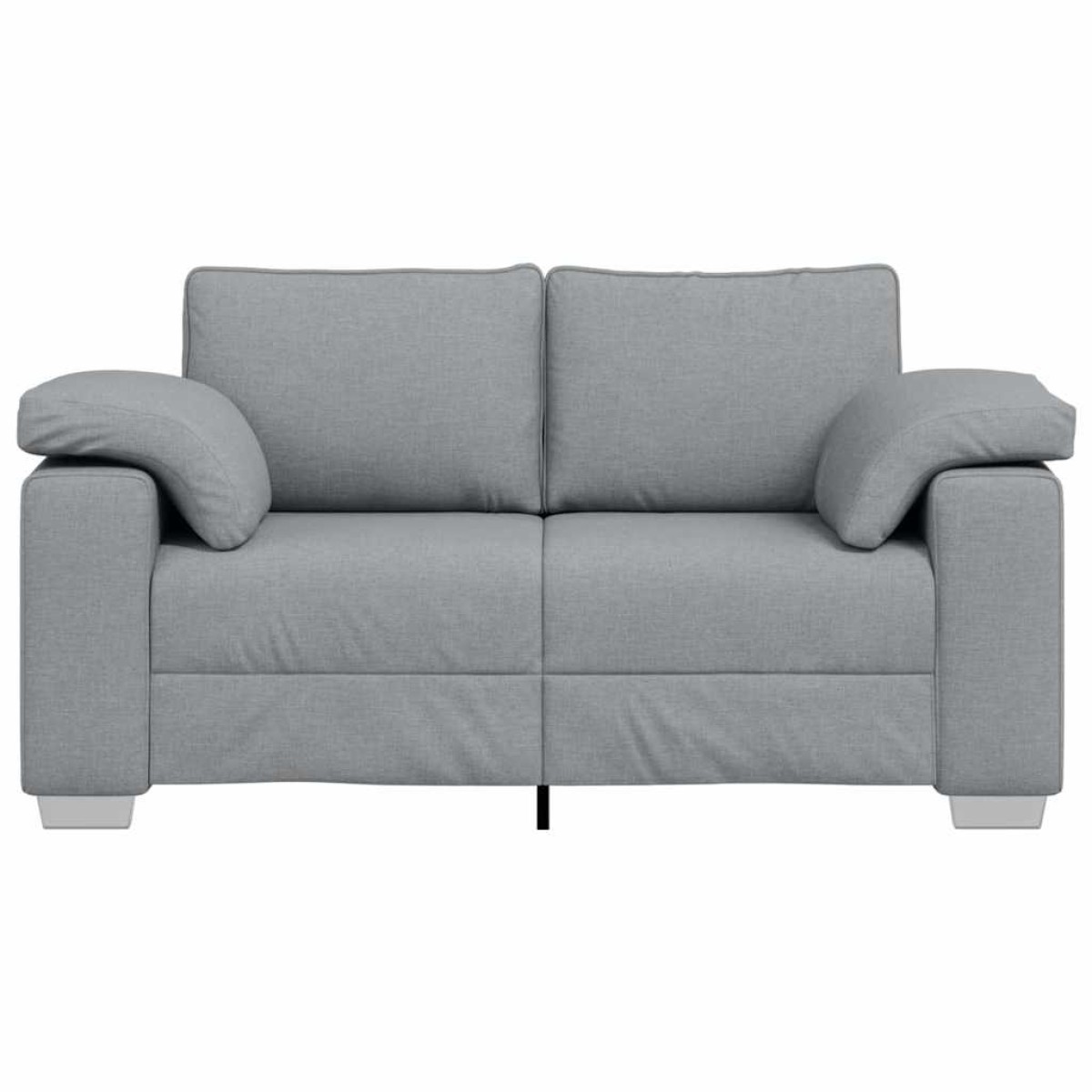 vidaXL Διθέσιος καναπές Ανοιχτό γκρι 160 cm ύφασμα