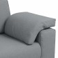 vidaXL Διθέσιος καναπές Ανοιχτό γκρι 160 cm ύφασμα