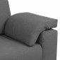 vidaXL Διθέσιος καναπές Σκούρο Γκρι 160 cm ύφασμα