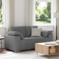 vidaXL Διθέσιος καναπές Σκούρο Γκρι 160 cm ύφασμα