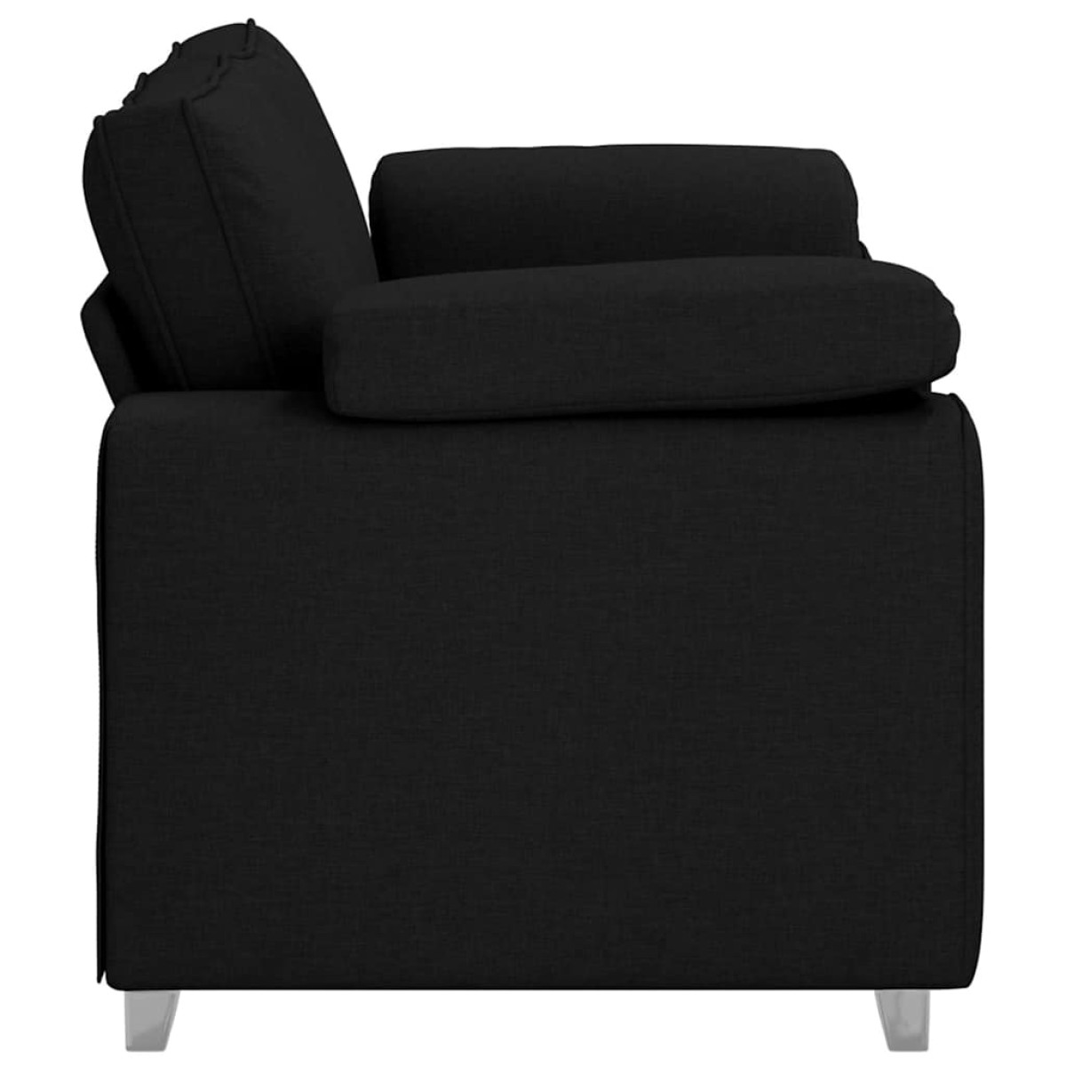 vidaXL Διθέσιος καναπές Μαύρο 160 cm ύφασμα