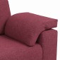 vidaXL Διθέσιος καναπές Κόκκινο 160 cm ύφασμα