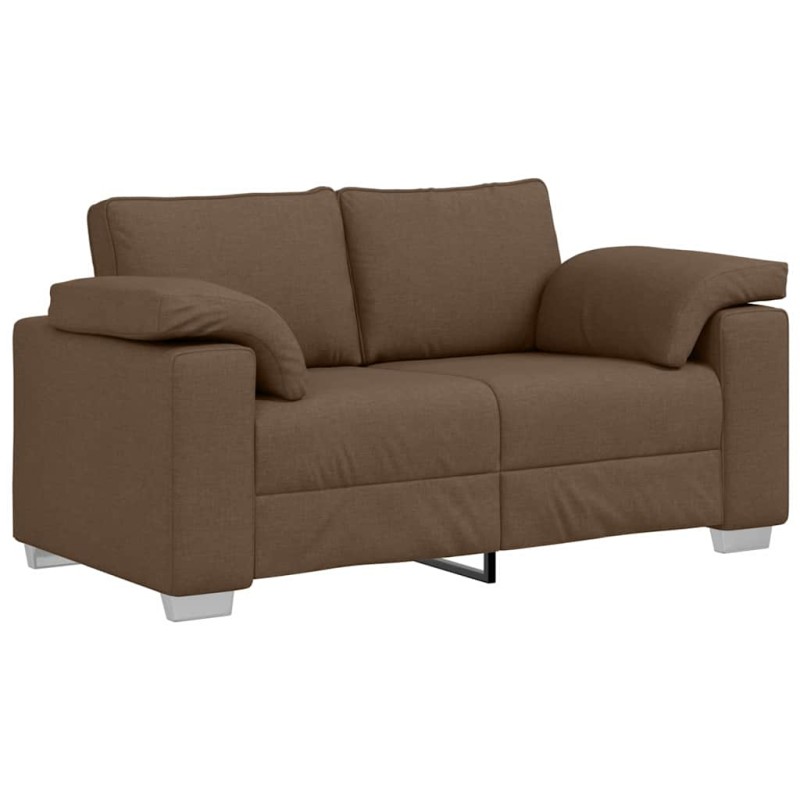 vidaXL Διθέσιος καναπές Καφέ 160 cm ύφασμα