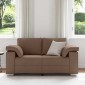 vidaXL Διθέσιος καναπές Καφέ 160 cm ύφασμα