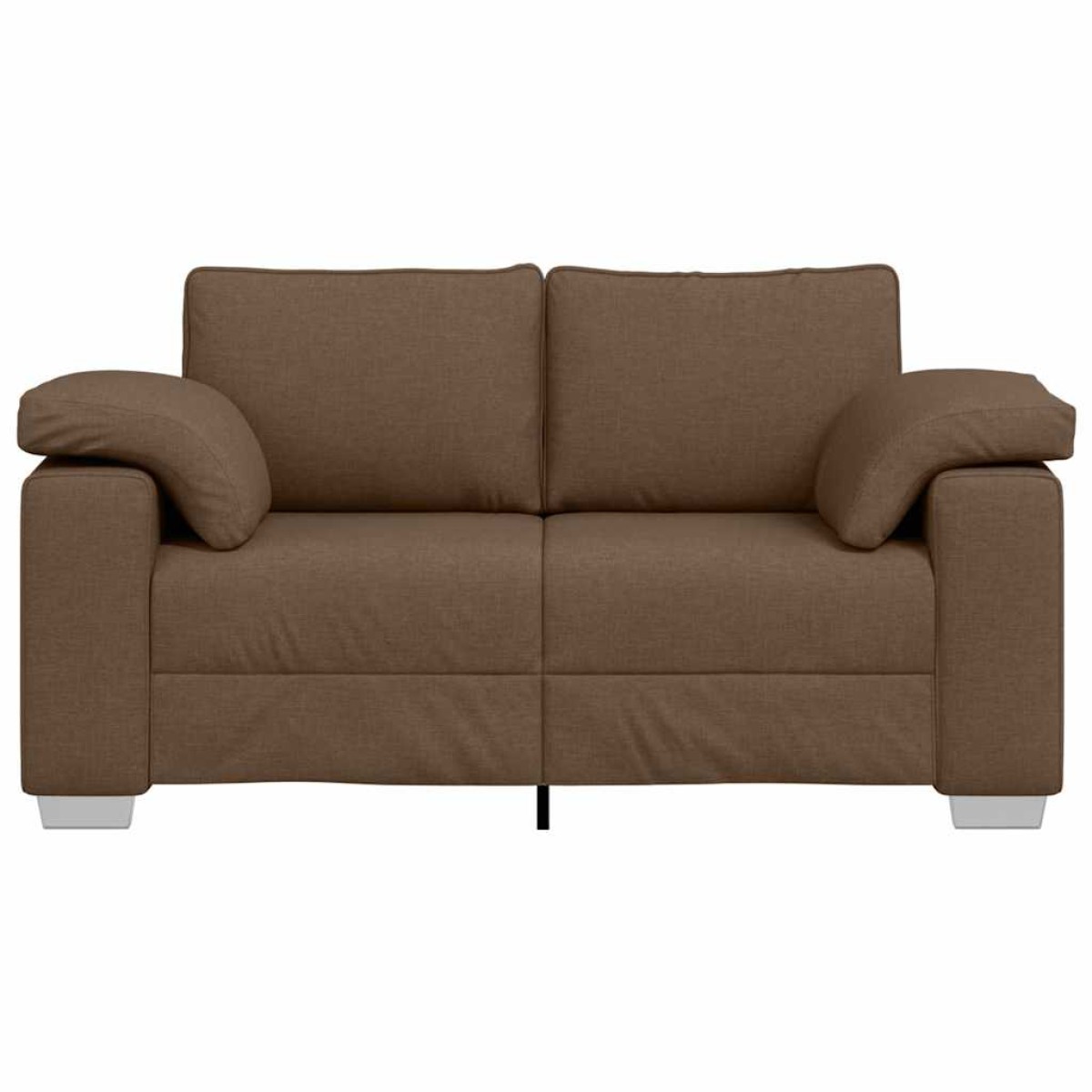 vidaXL Διθέσιος καναπές Καφέ 160 cm ύφασμα