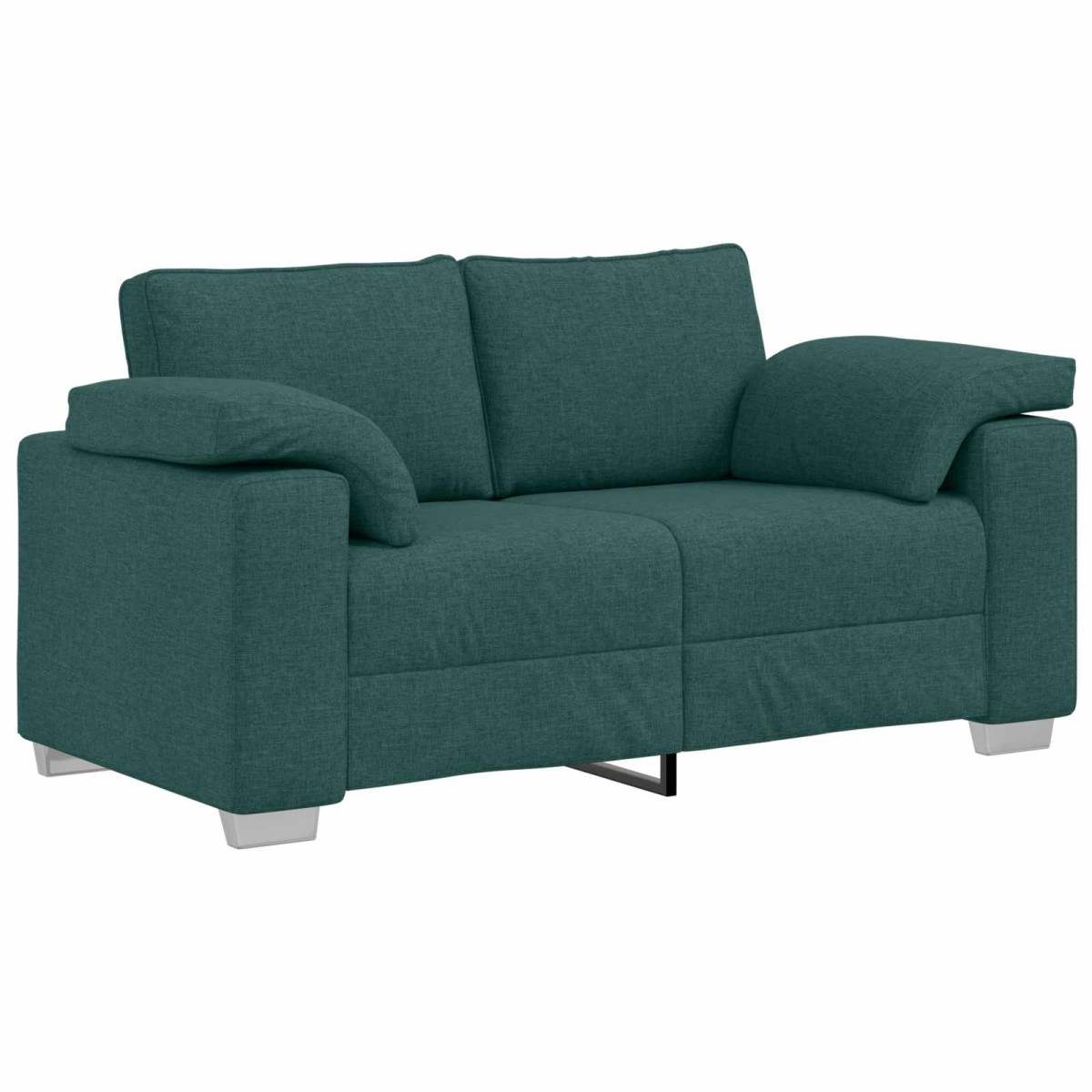 vidaXL Διθέσιος καναπές Σκούρο Πράσινο 160 cm ύφασμα