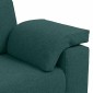 vidaXL Διθέσιος καναπές Σκούρο Πράσινο 160 cm ύφασμα