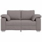 vidaXL Διθέσιος καναπές Taupe 160 cm ύφασμα