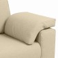 vidaXL Διθέσιος καναπές Κρεμ 160 cm ύφασμα