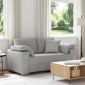 vidaXL Διθέσιος καναπές Σκίουρος Γκρί 160 cm ύφασμα