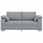 vidaXL Διθέσιος καναπές Ανοιχτό γκρι 180 cm ύφασμα