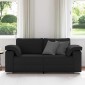 vidaXL Διθέσιος καναπές Μαύρο 180 cm ύφασμα